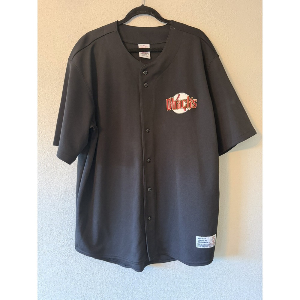 ARIZONA DIAMONDBACKS DBACKS BUTTON UP TRUE‎ FAN JERSEY SHIRT NWT